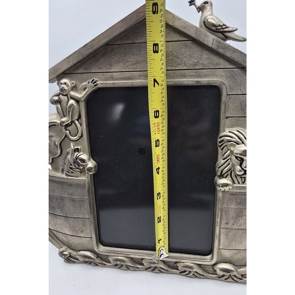 GODINGER Silver Plated NOAH'S ARK Photo Frame Children's Decor Bible - Picture 2 of 10